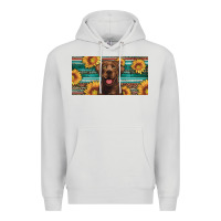 Dove Grey western chocolate labrador license plate Premium Hoodie - Artiststas