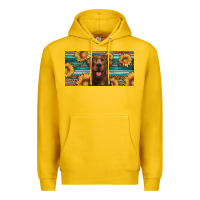 Lemon western chocolate labrador license plate Premium Hoodie - Artiststas
