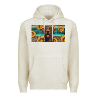 Oatmeal Heather western chocolate labrador license plate Premium Hoodie - Artiststas