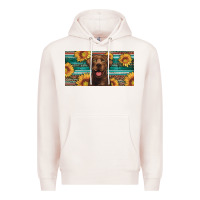Pale Pink western chocolate labrador license plate Premium Hoodie - Artiststas