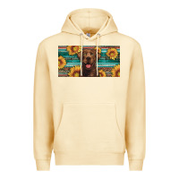 Pina Colada western chocolate labrador license plate Premium Hoodie - Artiststas