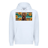 White western chocolate labrador license plate Premium Hoodie - Artiststas