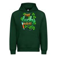 Forest Green st.patricks one lucky nurse Urban Hoodie - BarkalooDesign