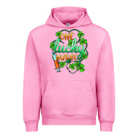 Fuchsia Pink st.patricks one lucky nurse Urban Hoodie - BarkalooDesign