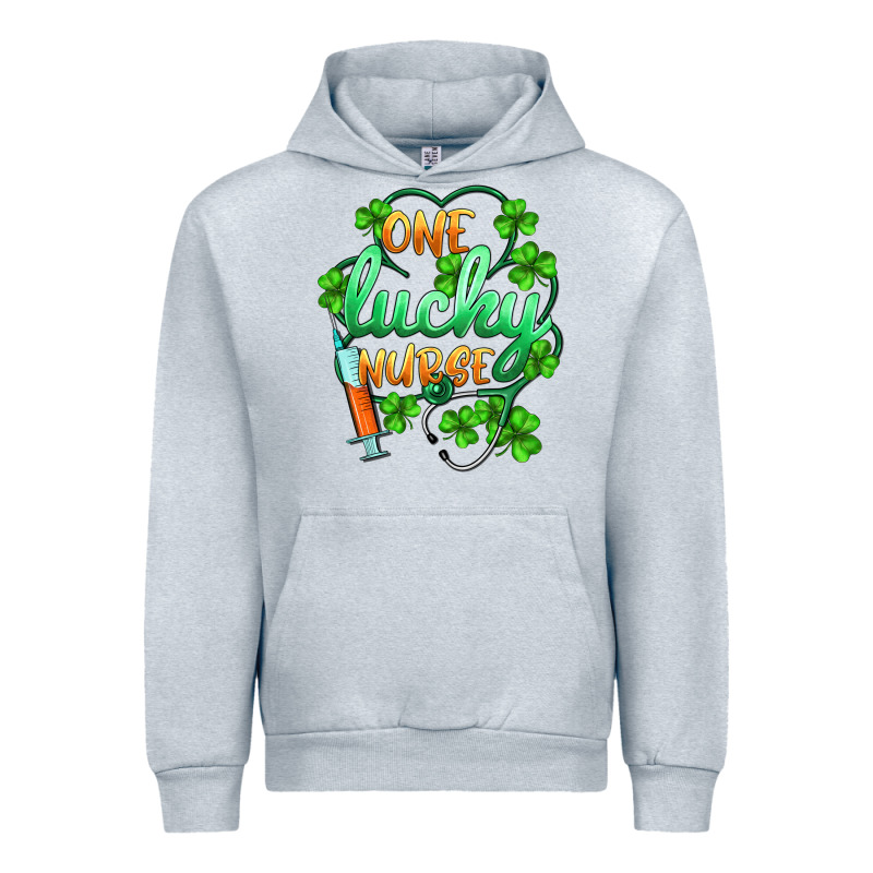 St.patricks One Lucky Nurse Urban Hoodie by BarkalooDesign | Teevron