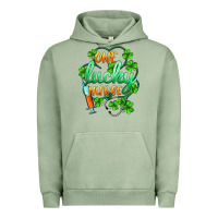 Pigment Oil Green st.patricks one lucky nurse Urban Hoodie - BarkalooDesign