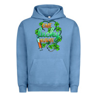 Pigment Pebble Blue st.patricks one lucky nurse Urban Hoodie - BarkalooDesign