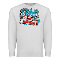 Dove Grey Star spangled and sassy 4th of july Premium Sweatshirt - CowGirlArtShop