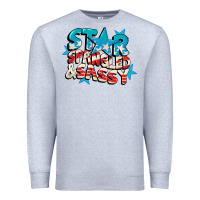 Heather Grey Star spangled and sassy 4th of july Premium Sweatshirt - CowGirlArtShop