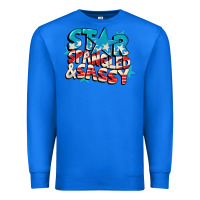 True Royal Star spangled and sassy 4th of july Premium Sweatshirt - CowGirlArtShop