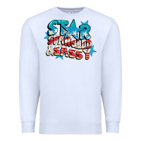 White Star spangled and sassy 4th of july Premium Sweatshirt - CowGirlArtShop