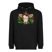 Black Christmas charolais calf Heavyweight Hoodie - RanaPortraitStore