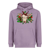 Lavender Christmas charolais calf Heavyweight Hoodie - RanaPortraitStore