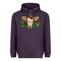 Plum Christmas charolais calf Heavyweight Hoodie - RanaPortraitStore