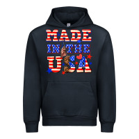 Navy made in the usa Urban Hoodie - NancyCooperArtShop
