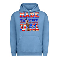 Pigment Pebble Blue made in the usa Urban Hoodie - NancyCooperArtShop