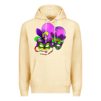 Pina Colada mardi gras heart and mask Premium Hoodie - AdoDesignShop