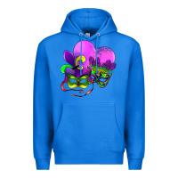 True Royal mardi gras heart and mask Premium Hoodie - AdoDesignShop