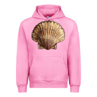 Fuchsia Pink Japanese Scallop Shell Urban Hoodie - LillyAllenDesigns