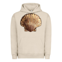 Pigment French Oak Japanese Scallop Shell Urban Hoodie - LillyAllenDesigns
