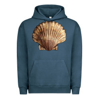 Pigment Midnight Navy Japanese Scallop Shell Urban Hoodie - LillyAllenDesigns