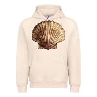 Sandshell Japanese Scallop Shell Urban Hoodie - LillyAllenDesigns