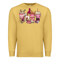Antique Gold Girl boss coffee cups Premium Sweatshirt - Zillion Design Studio