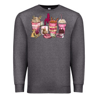 Charcoal Heather Girl boss coffee cups Premium Sweatshirt - Zillion Design Studio