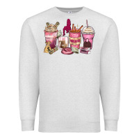 Oatmeal Heather Girl boss coffee cups Premium Sweatshirt - Zillion Design Studio