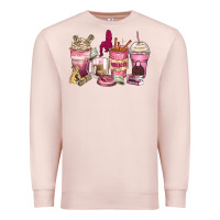 Pale Pink Girl boss coffee cups Premium Sweatshirt - Zillion Design Studio