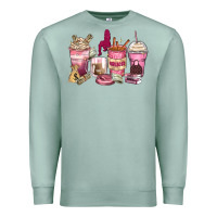 Seafoam Girl boss coffee cups Premium Sweatshirt - Zillion Design Studio
