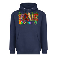 Navy love summer with strawberry Heavyweight Hoodie - texasbilliewilder