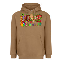 Toasted Coconut love summer with strawberry Heavyweight Hoodie - texasbilliewilder