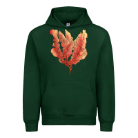 Forest Green pink venus fan sea coral Urban Hoodie - LillyAllenDesigns