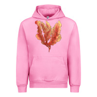 Fuchsia Pink pink venus fan sea coral Urban Hoodie - LillyAllenDesigns