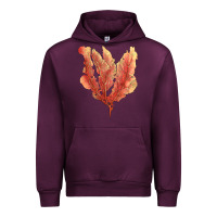 Mauve Wine pink venus fan sea coral Urban Hoodie - LillyAllenDesigns