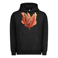 Pigment Black pink venus fan sea coral Urban Hoodie - LillyAllenDesigns