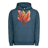 Pigment Midnight Navy pink venus fan sea coral Urban Hoodie - LillyAllenDesigns