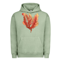 Pigment Oil Green pink venus fan sea coral Urban Hoodie - LillyAllenDesigns
