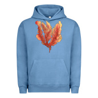 Pigment Pebble Blue pink venus fan sea coral Urban Hoodie - LillyAllenDesigns