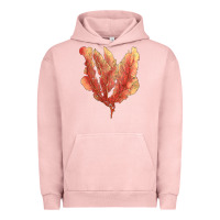 Pigment Salmon pink venus fan sea coral Urban Hoodie - LillyAllenDesigns
