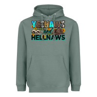 Sage yeehaws and hellnaws Heavyweight Hoodie - Zillion Design Studio