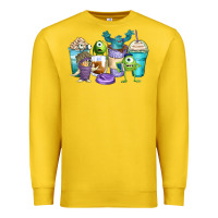 Lemon cartoon characters coffee cups Premium Sweatshirt - Zillion Design Studio