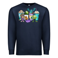 Navy cartoon characters coffee cups Premium Sweatshirt - Zillion Design Studio