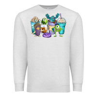 Oatmeal Heather cartoon characters coffee cups Premium Sweatshirt - Zillion Design Studio