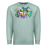 Seafoam cartoon characters coffee cups Premium Sweatshirt - Zillion Design Studio
