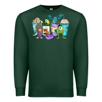 Sports Green cartoon characters coffee cups Premium Sweatshirt - Zillion Design Studio