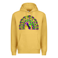 Antique Gold mardi gras rainbow Premium Hoodie - AdoDesignShop