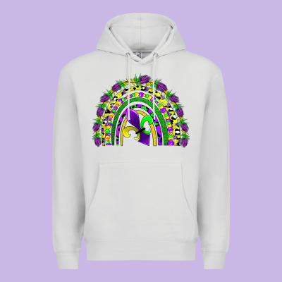 Mardi Gras Rainbow Premium Hoodie Designed By Adodesignshop