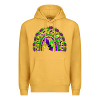 Mustard mardi gras rainbow Premium Hoodie - AdoDesignShop